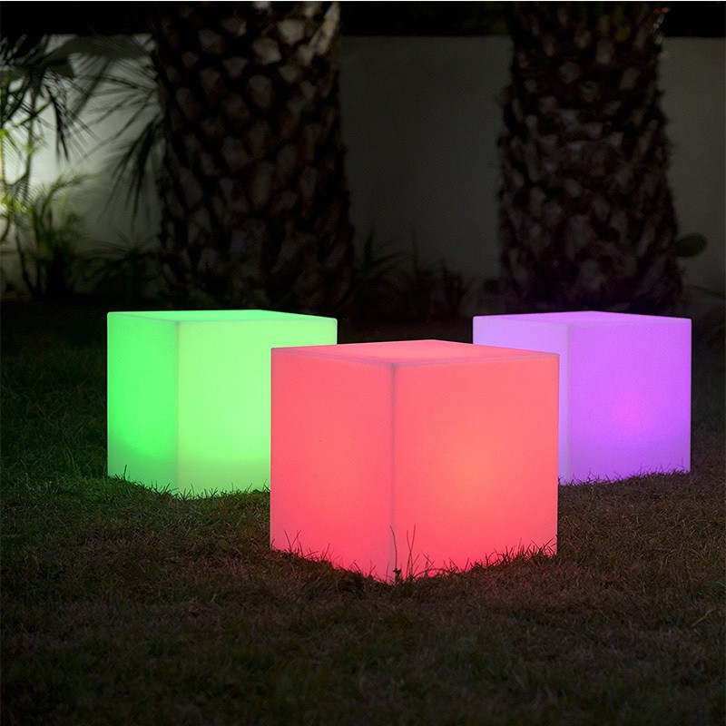 lumisky - cube lumineux multicolore autonome 40cm - carry c40