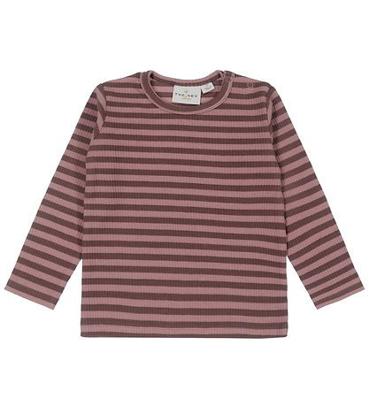 The New Siblings Bluse - TnsFro - Rib - Nostalgie Rose m. Streif