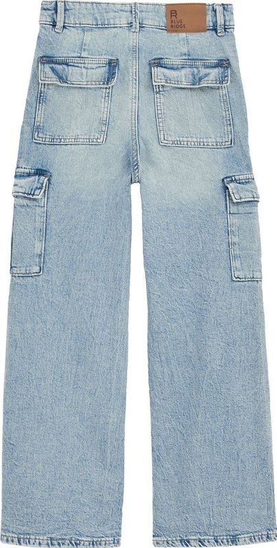 Blue Ridge - Meisjes Wide Leg Jeans - Lichtblauw - Katoen - Relaxed Fit