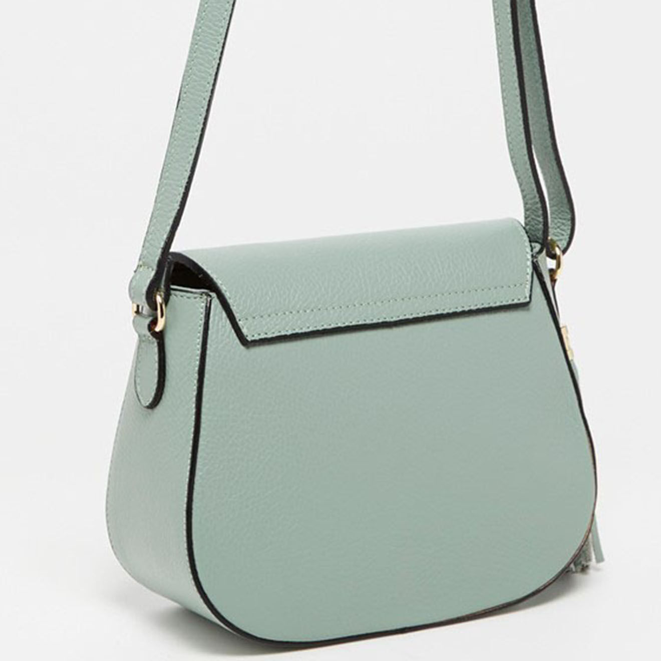 Christian Laurier Sac bandoulière en Cuir Ina vert clair - 24x18x11 cm