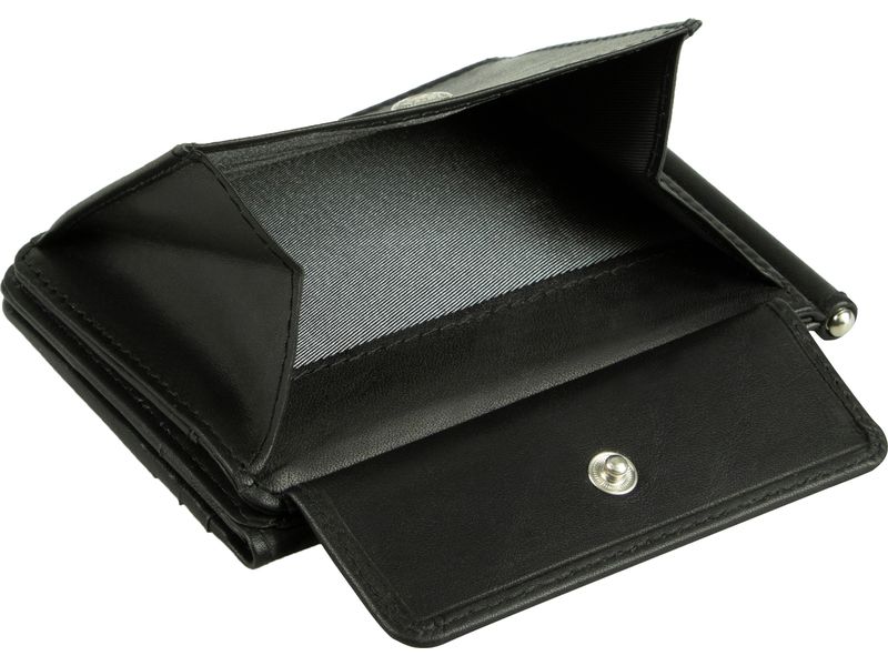 Bugatti Portemonnaie Primo Schwarz Clipbörse