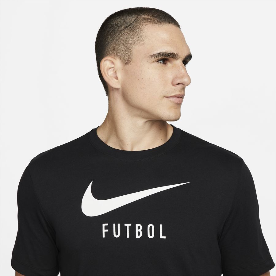 Nike T-Shirt Swoosh Futbol - Noir/Blanc