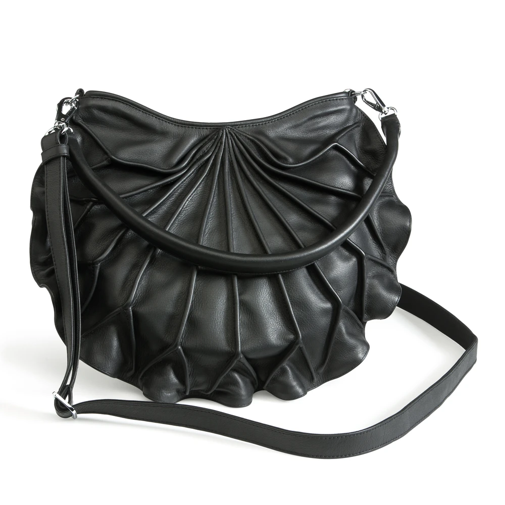 Lotus Leaf Black Classic Leather