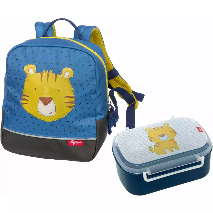 Sigikid Minirucksack & Lunchbox blau