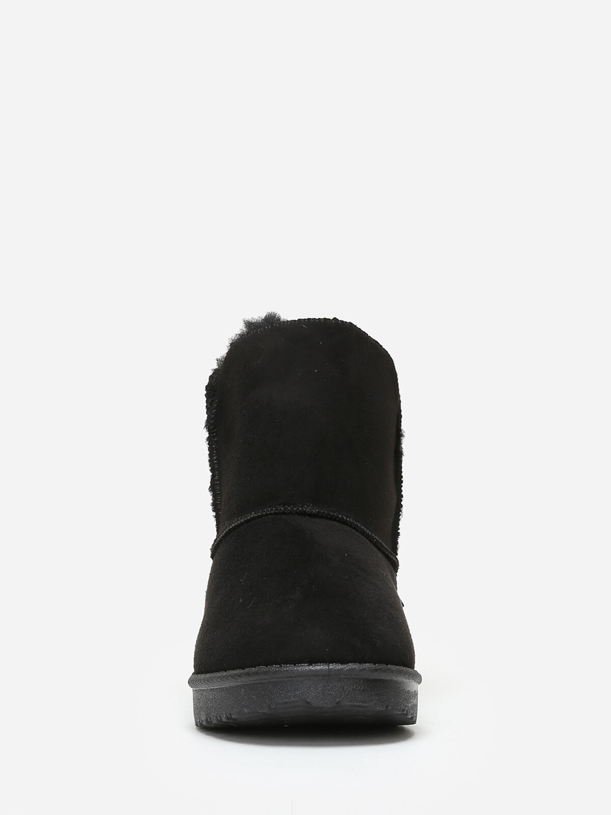 Boots fourrées à strass- Noir