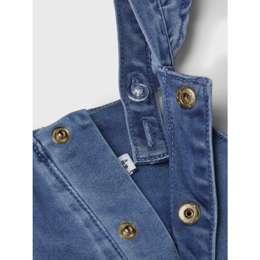 name it Latzhose Nbfatoras Medium Blue Denim