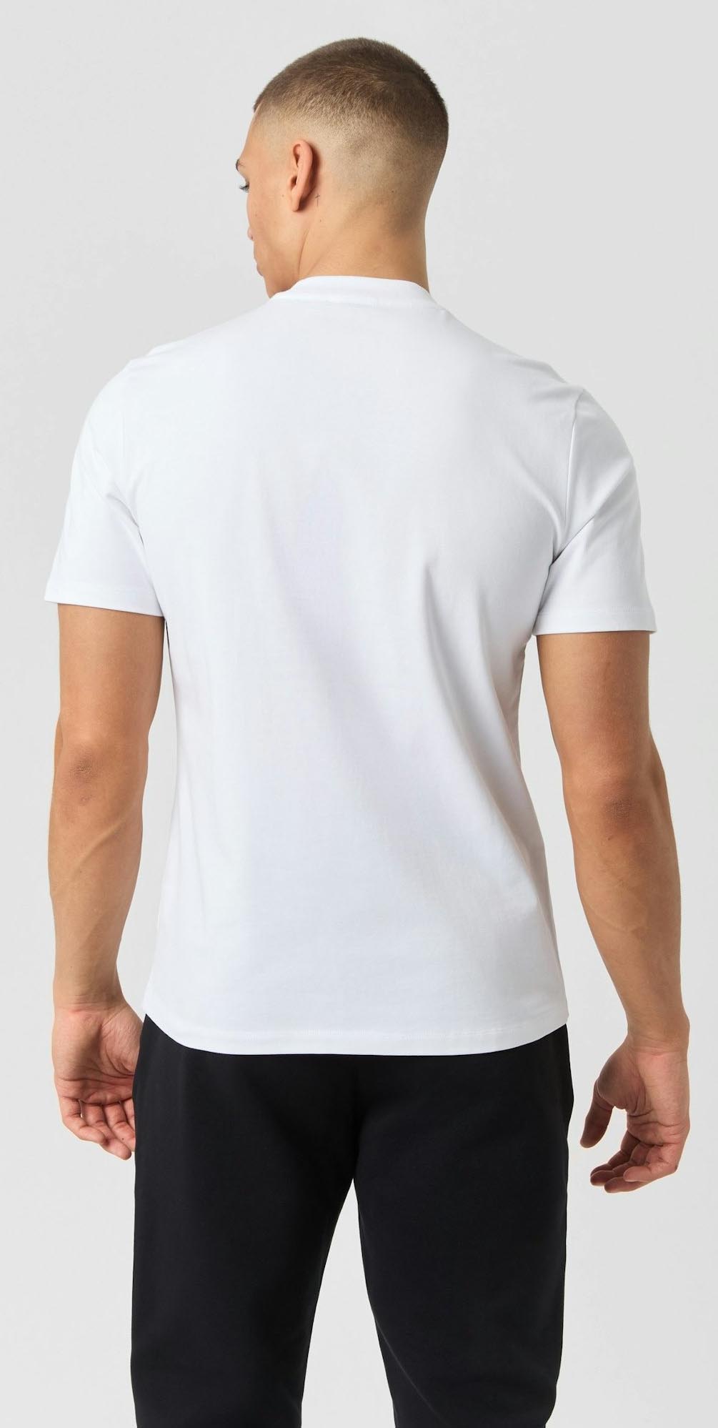 Centre High Neck T-Shirt Herre Brilliant White