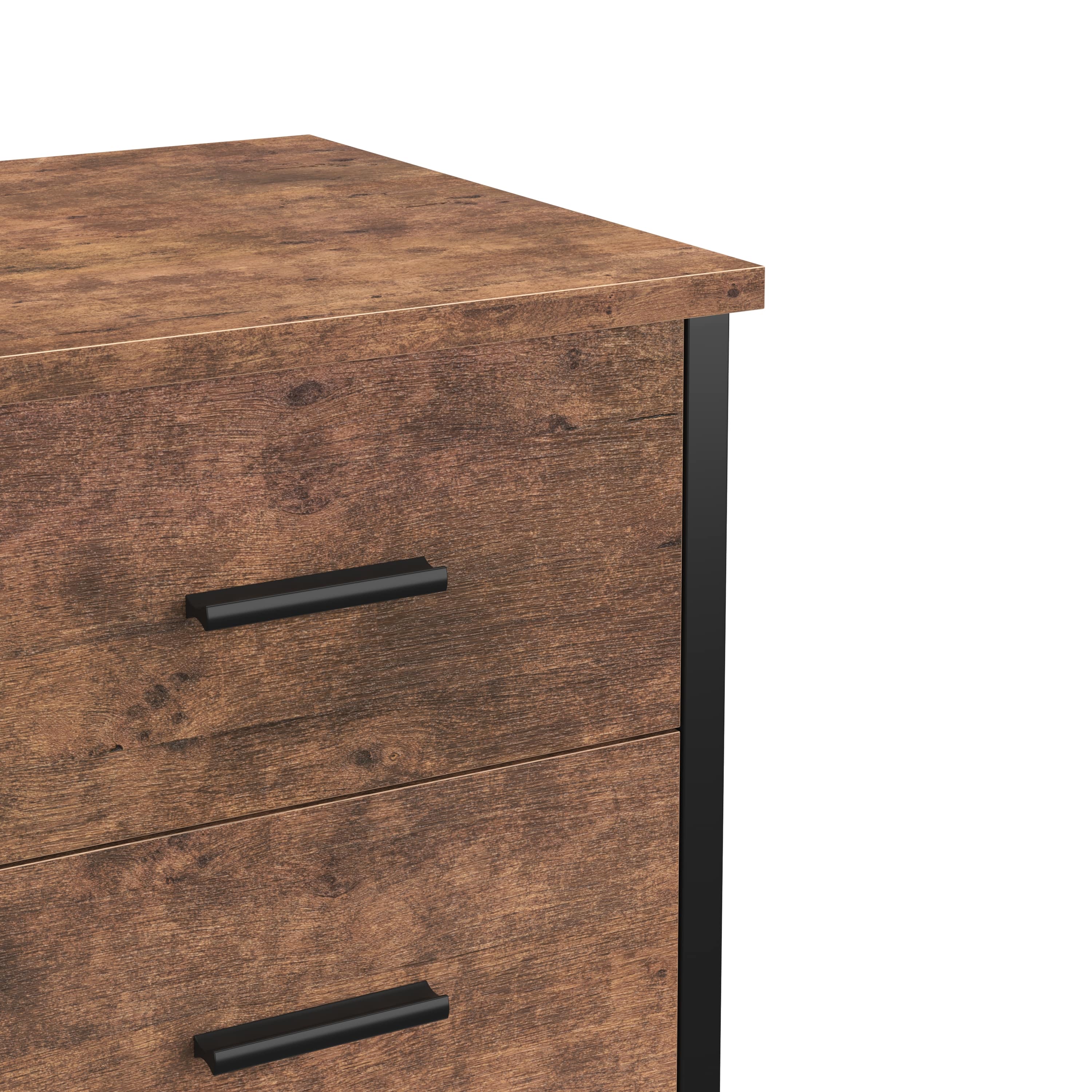 Nachttisch Vintage BONITA 40 x 60 cm mit 3 Schubladen