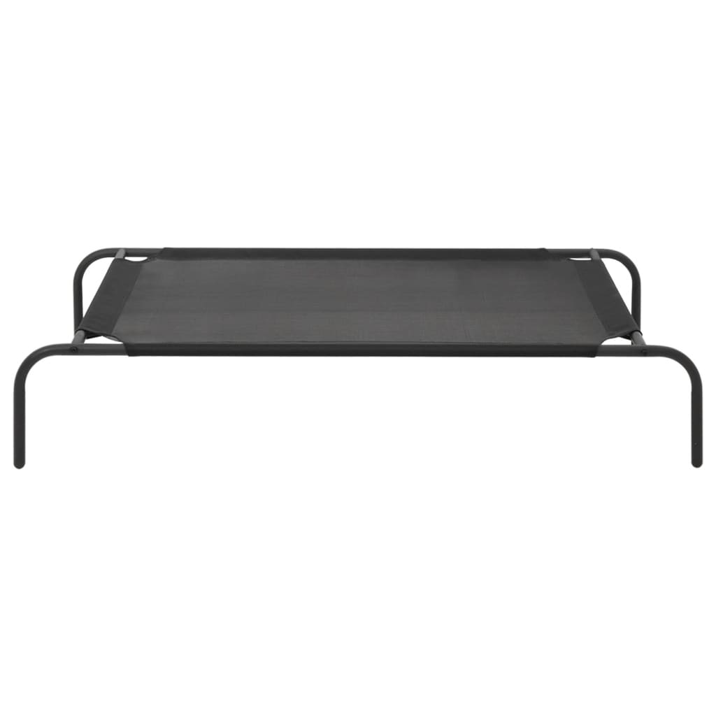 colchão preto elevado para animais de estimação vidaXL