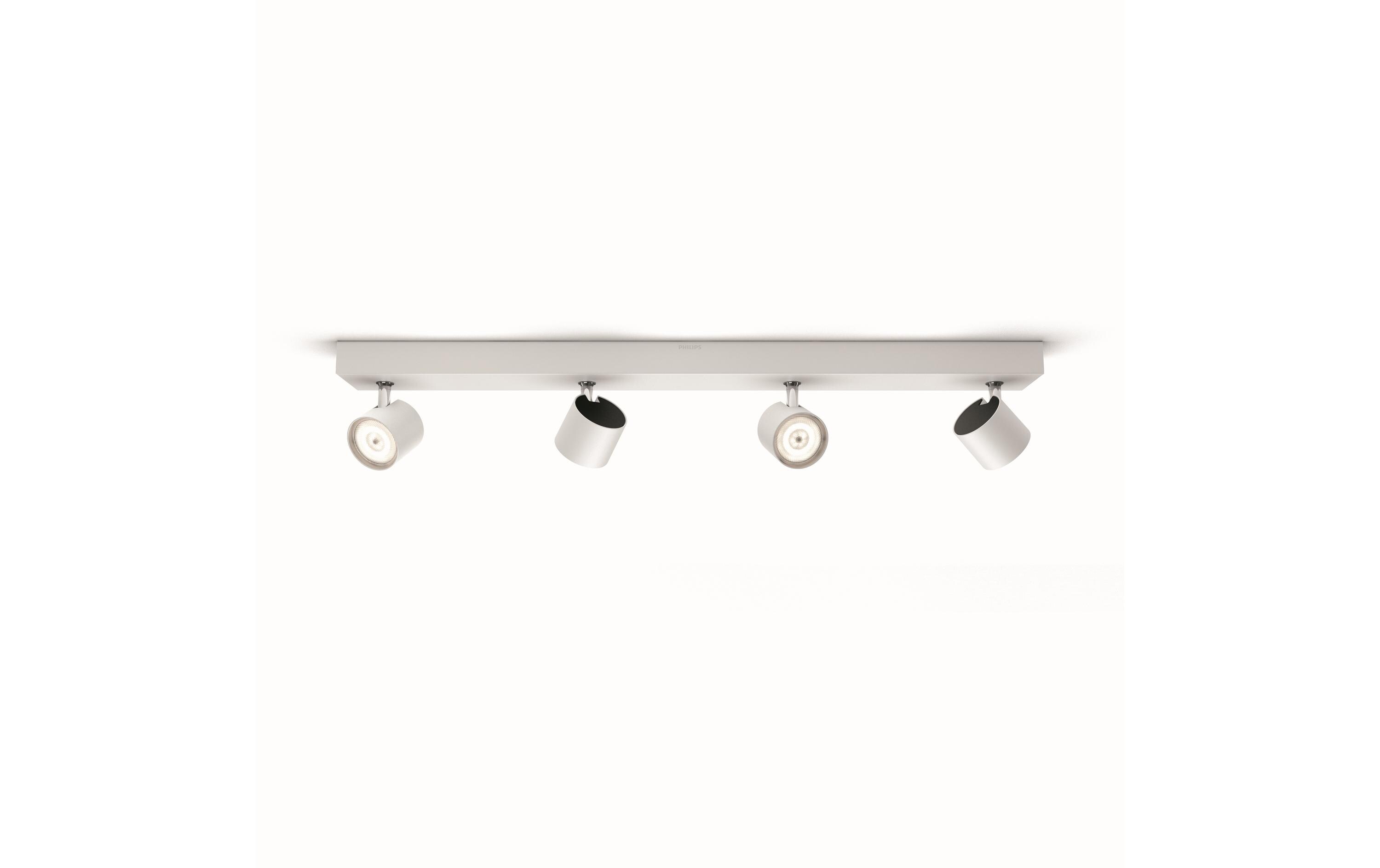 Aufbauspot Star, 4 x 4.5W, 2700K, WeissAufbauleuchte mit beweglichem Leuchtenkopf