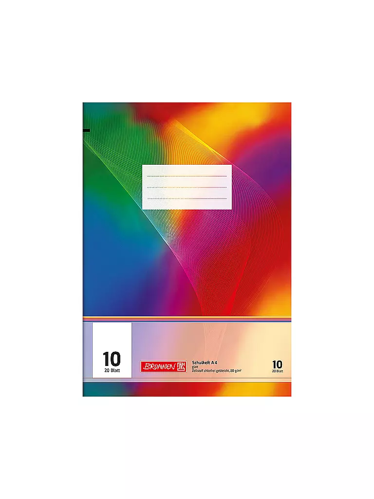 BRUNNEN VERLAG Heft A4 Glatt20 Blatt keine Farbe
