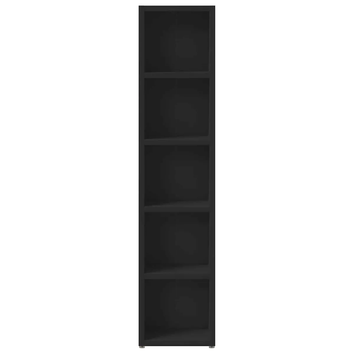 vidaXL 2 Armoires à CD Noir