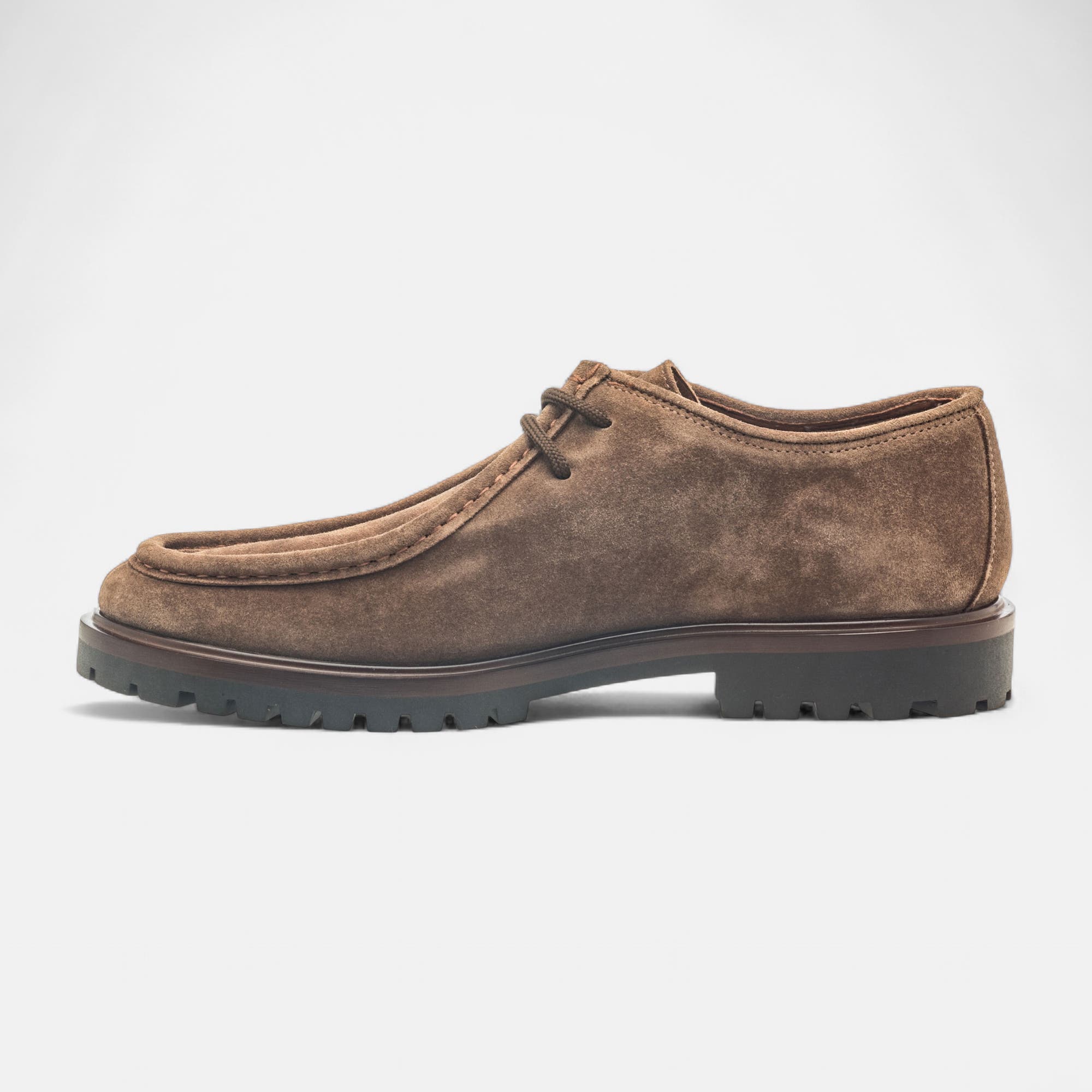 Derbies Homme en cuir taupe