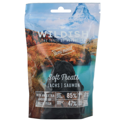 Wildish Dog Semi-Moist Treats Lachs 150g