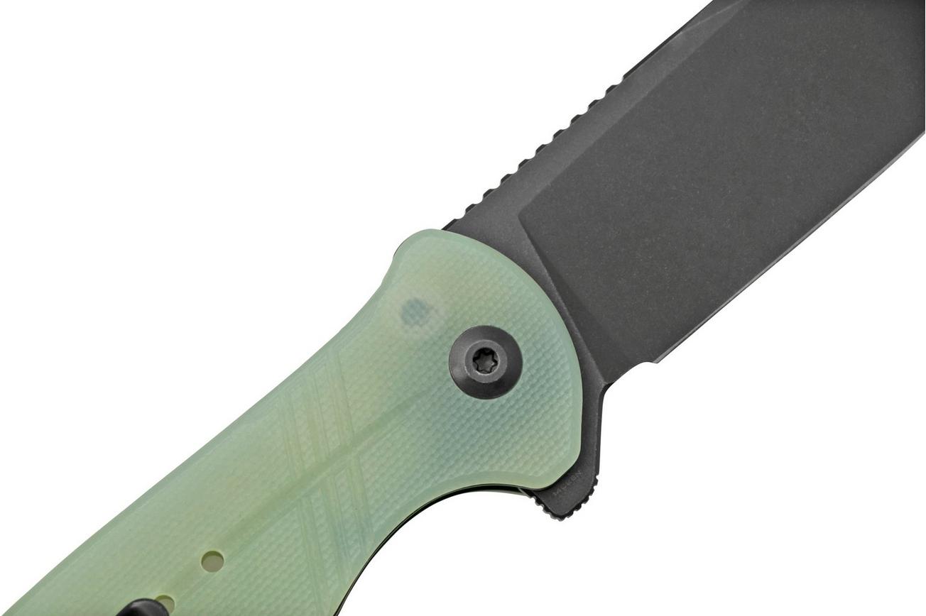 Civivi Cogent C20038D-3 Blackwashed Plain Edge, Natural G10 zakmes