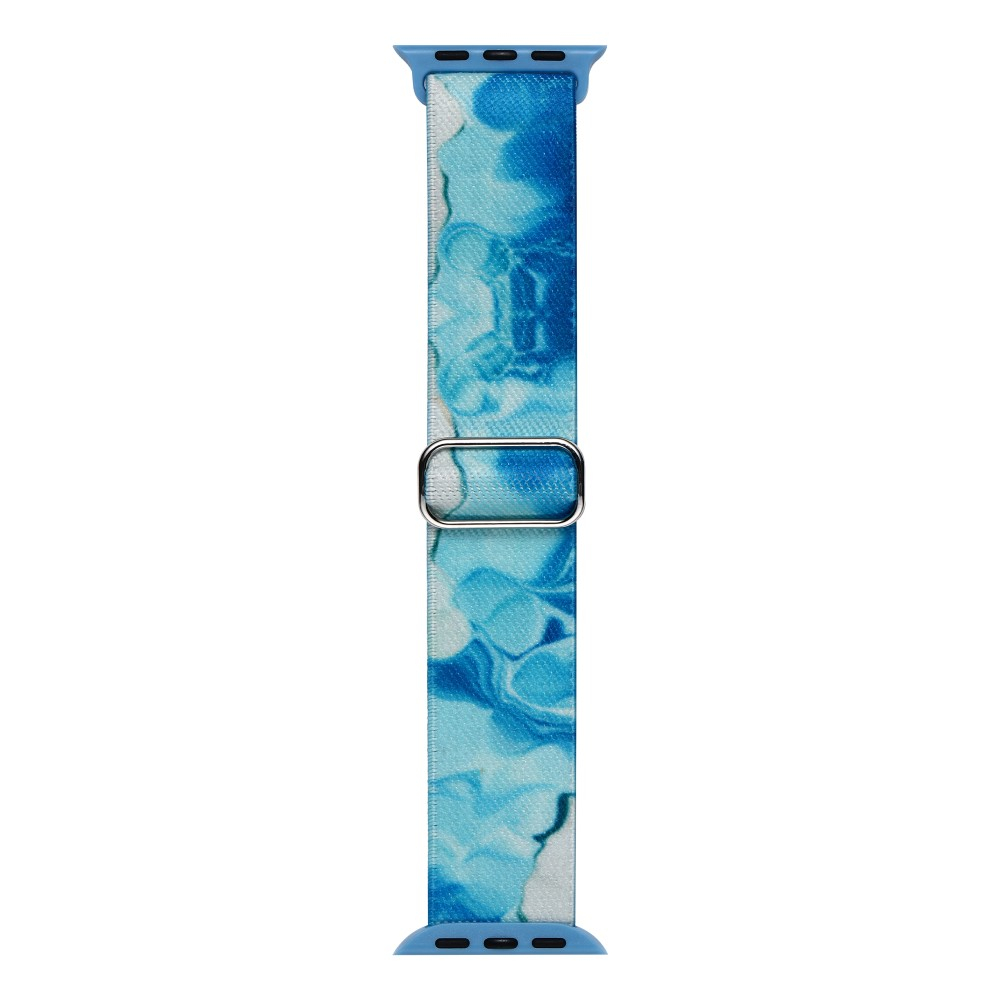 Apple Watch (42/41/40/38 mm) Elastisches Nylon Gummi Armband (Gelenkumfang: 160-230mm) - Ocean Blue (Blau)