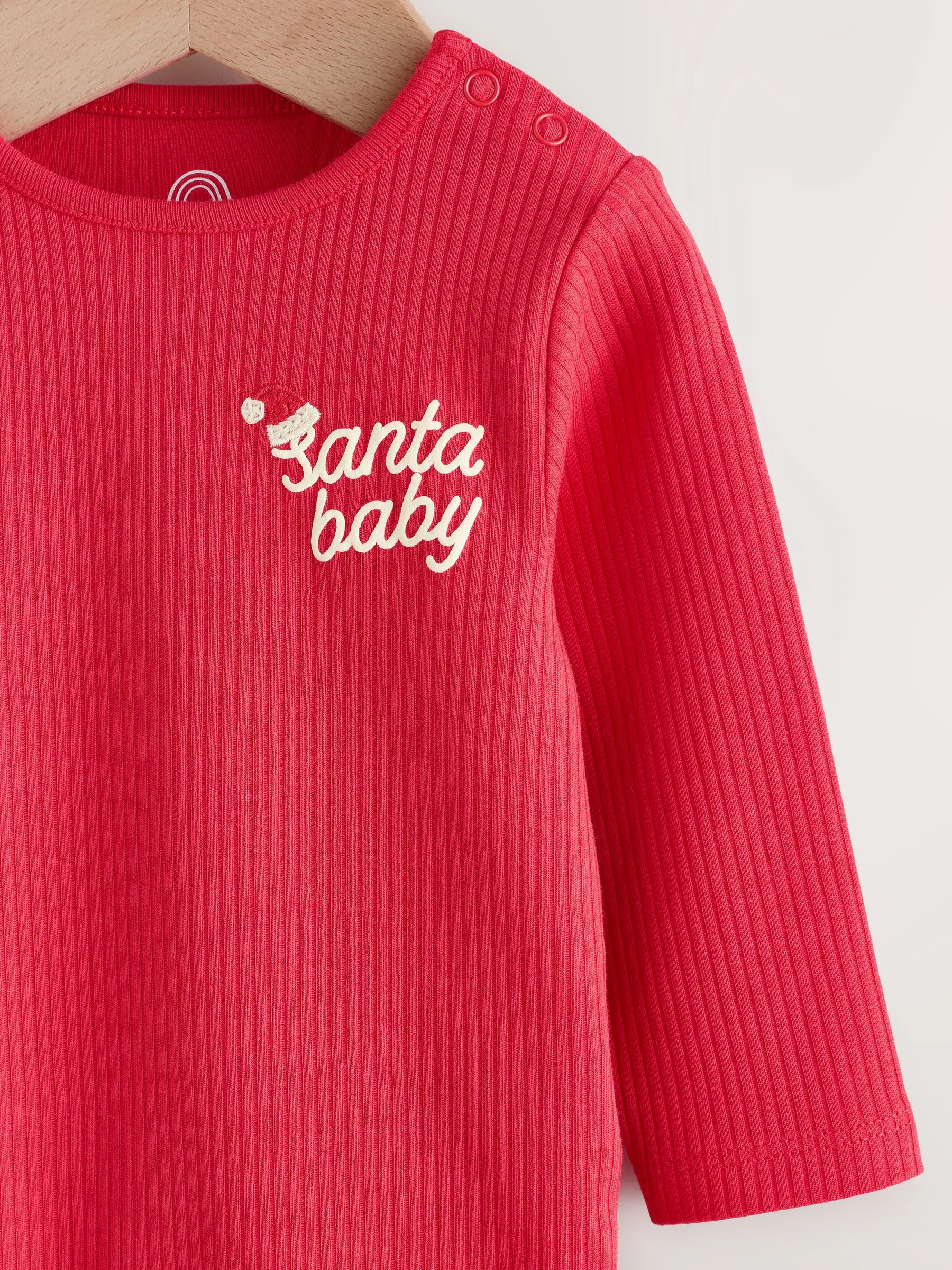 Rood - Kerstmis Baby Bodysuit