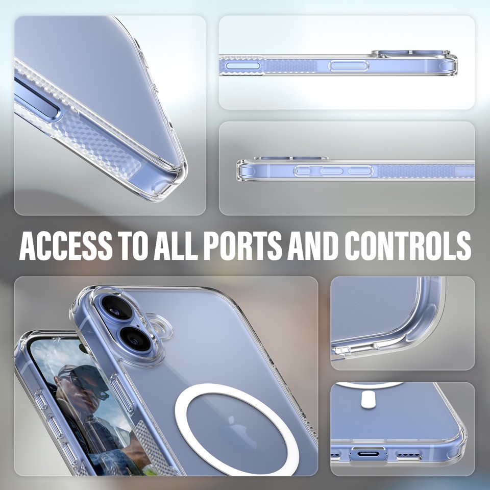 PanzerGlass - HardCover MagSafe - iPhone 16 Plus - Hvid