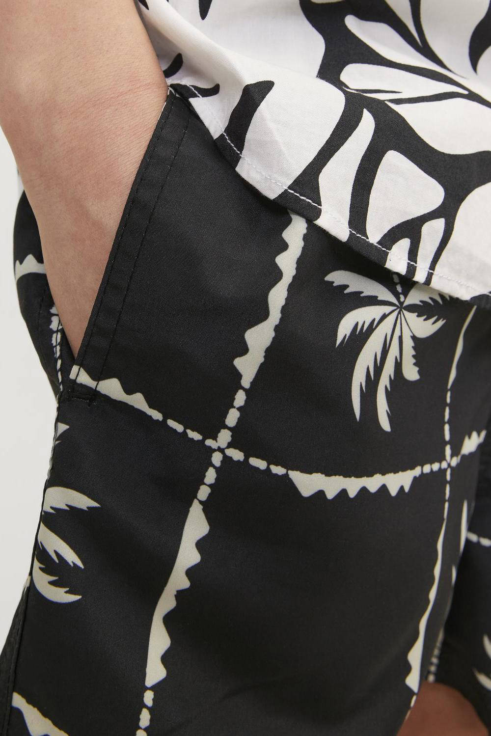 JACK & JONES zwemshort JPSTFIJI zwart/grijs