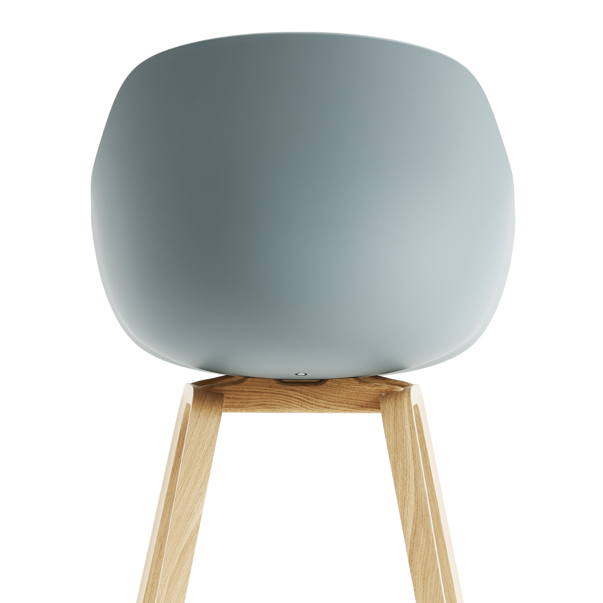 Eetkamerstoel AAC 222 eiken gelakt onderstel dusty blue 2.0