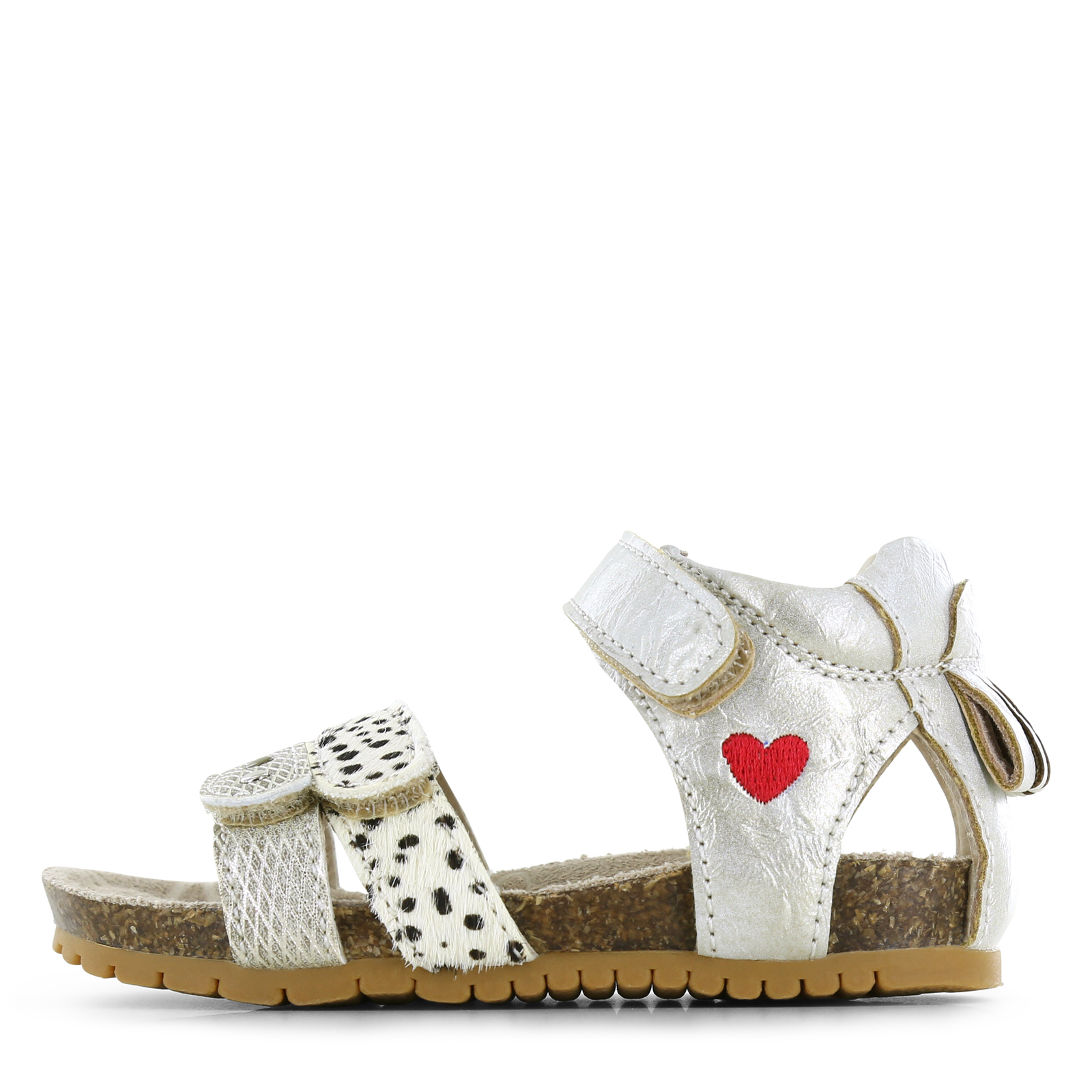 Shoesme metallic gouden sandaal met hartje  | Meisjes schoenen