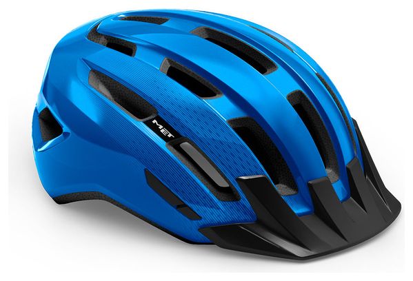 Casque Met Downtown Bleu Brillant