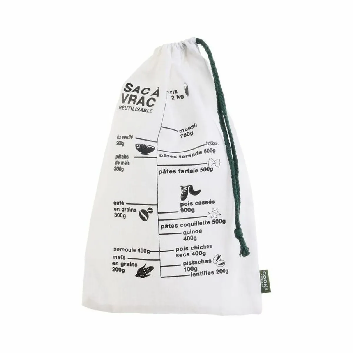 Cook Concept Sac gradué réutilisable