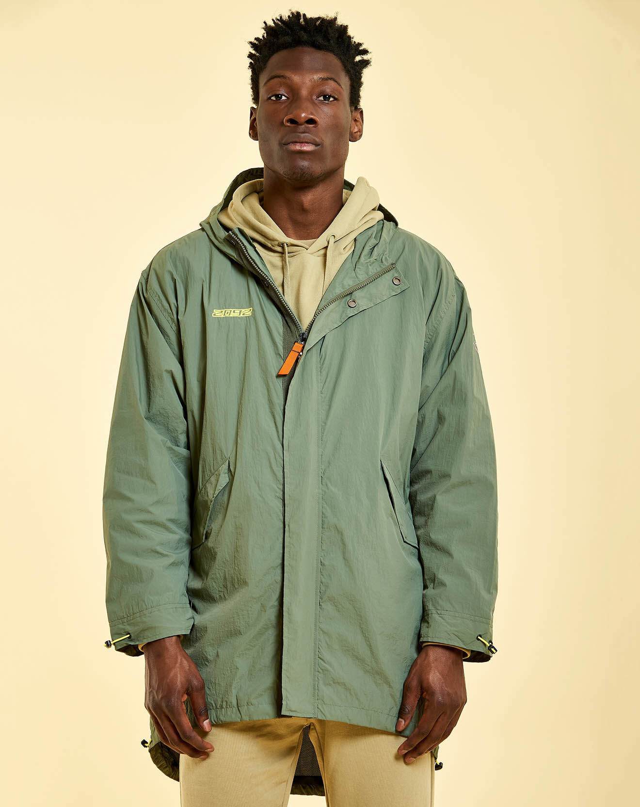 Gertrude + Gaston Veste coupe-vente mixte Gabriel verte
