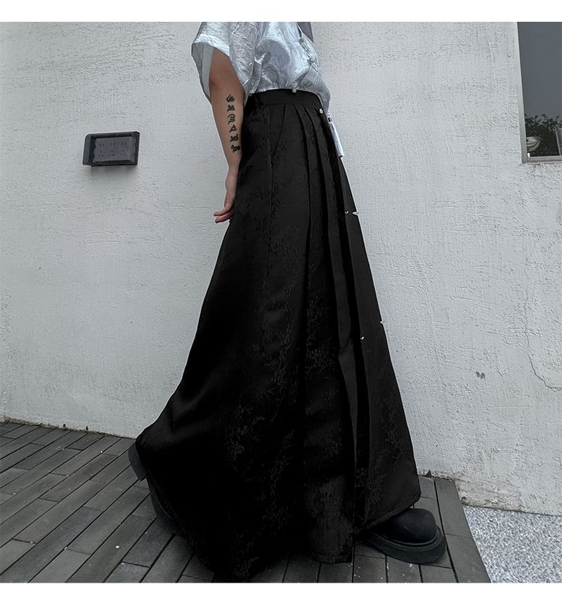 Bjorn - Hoge taille effen Hanfu rok
