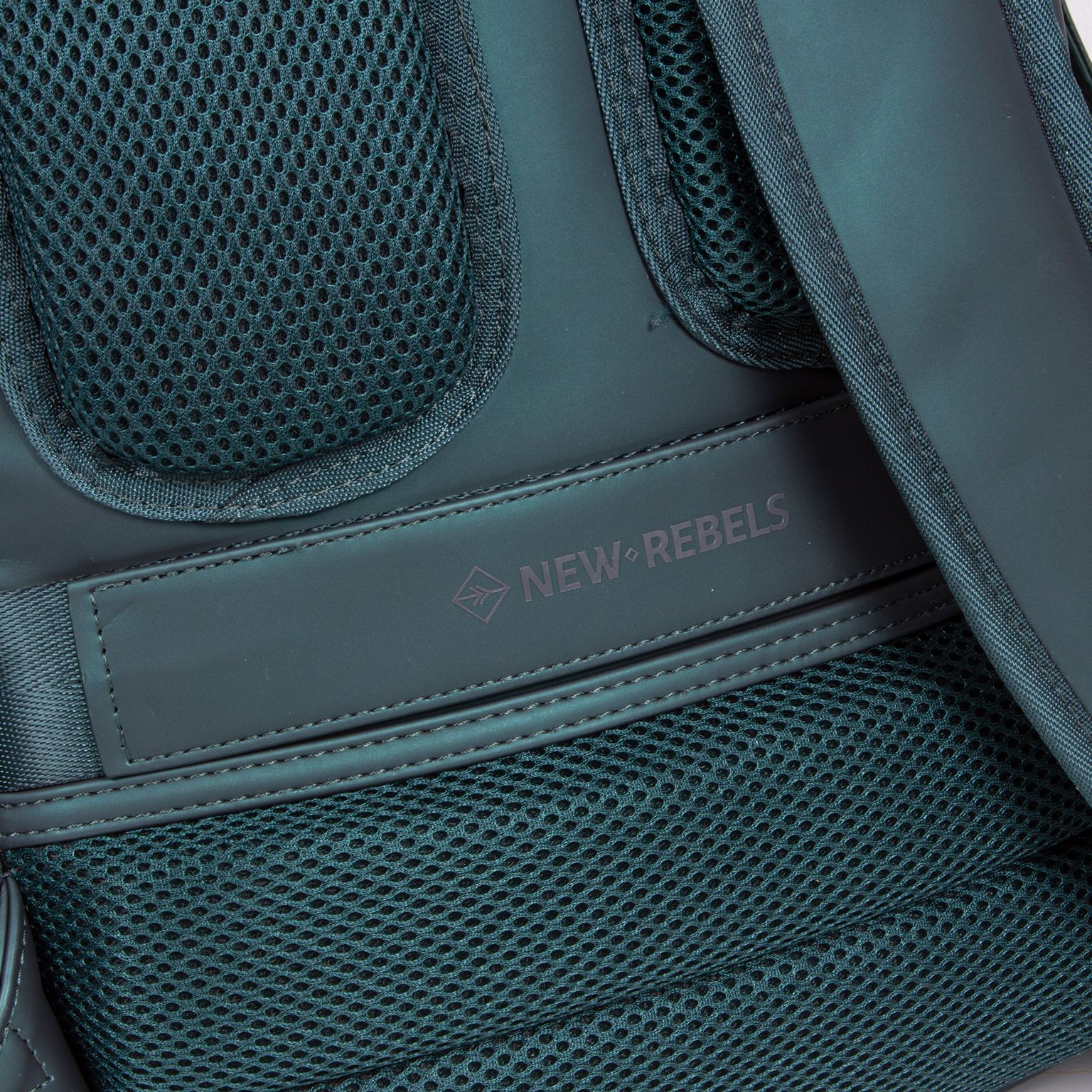 New Rebels Harper Miami Backpack Laptop 13 inch Dark Green