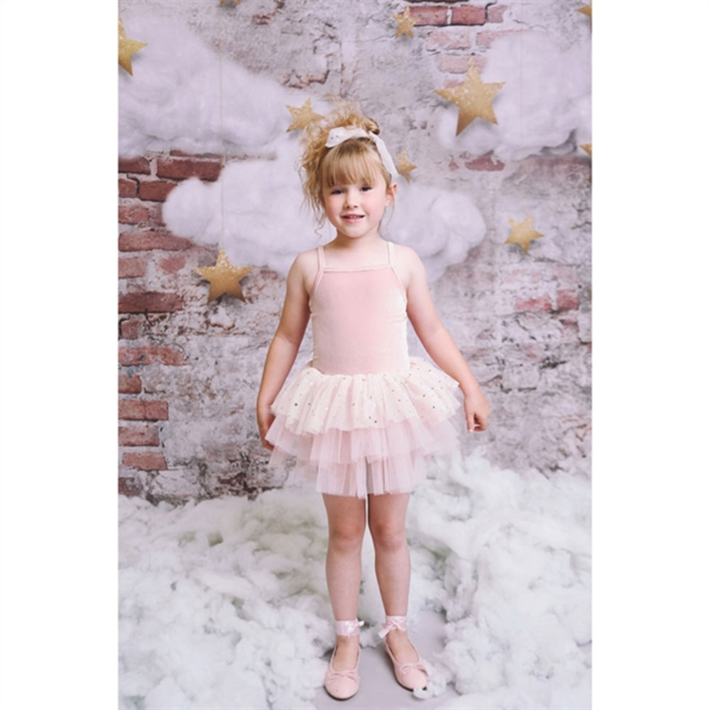 Velvet Leotard With Tulle Tutu Kjole Ballet Pink
