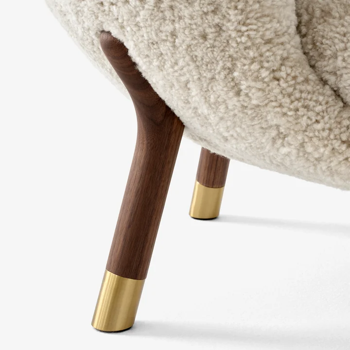 &Tradition - Little Petra VB1 Lounge Chair, Eiche geölt / Schaffell Moonlight
