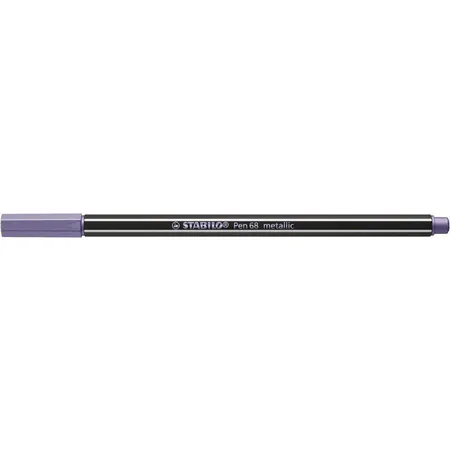 Premium Metallic-Filzstift - STABILO Pen 68 metallic - Einzelstift - metallic violett