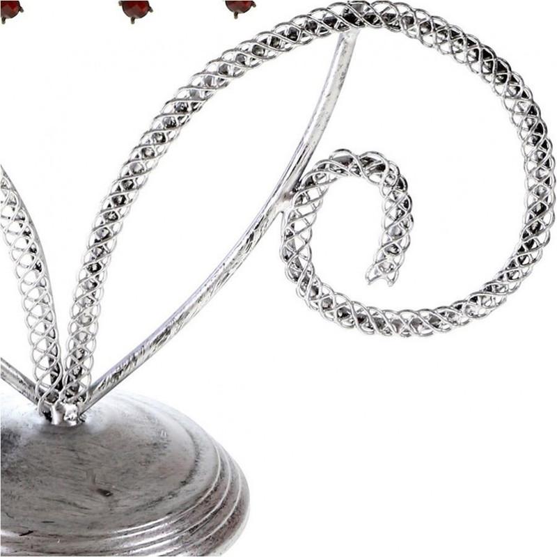 Porte bijoux porte boucle d'oreille amande Gris patiné