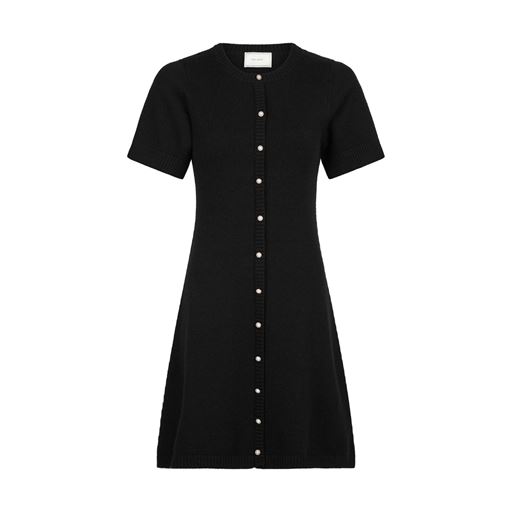 Neo Noir Elise Knit Kjole, Black, 34