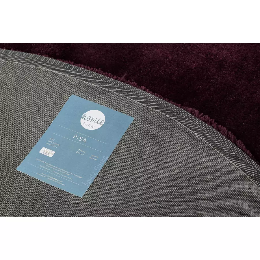Homie Living Hochflorteppich Pisa bordeaux rot