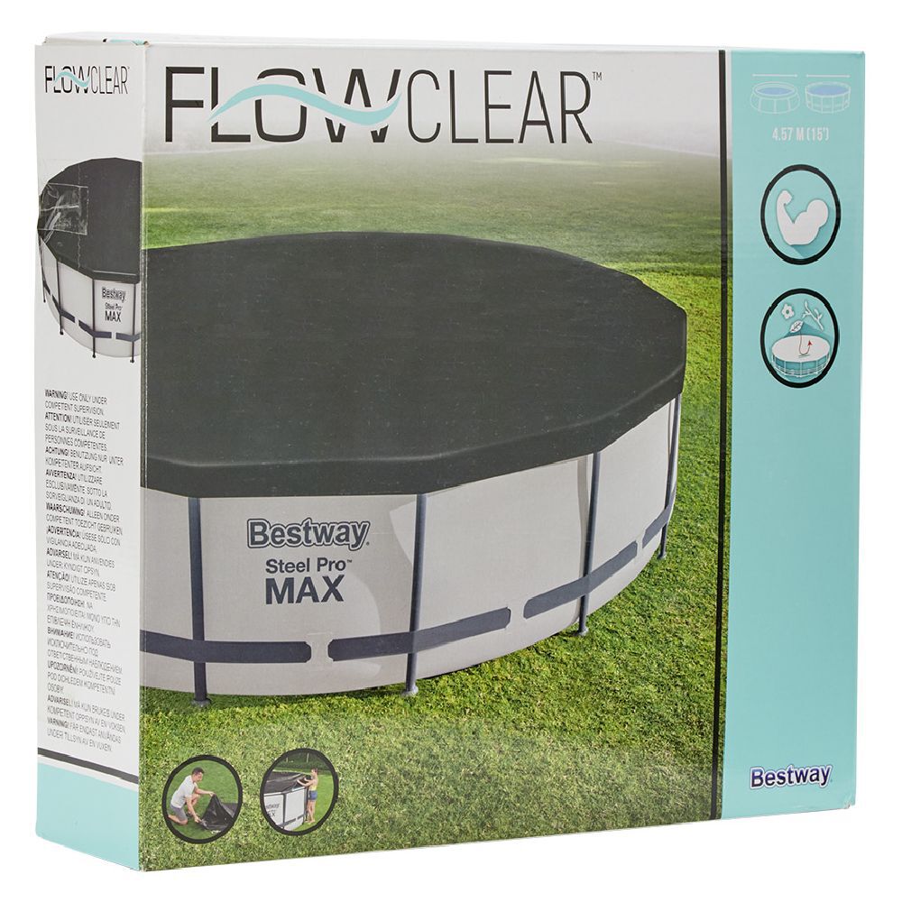 Bâche de protection piscine tubulaire ronde Ø 457 cm