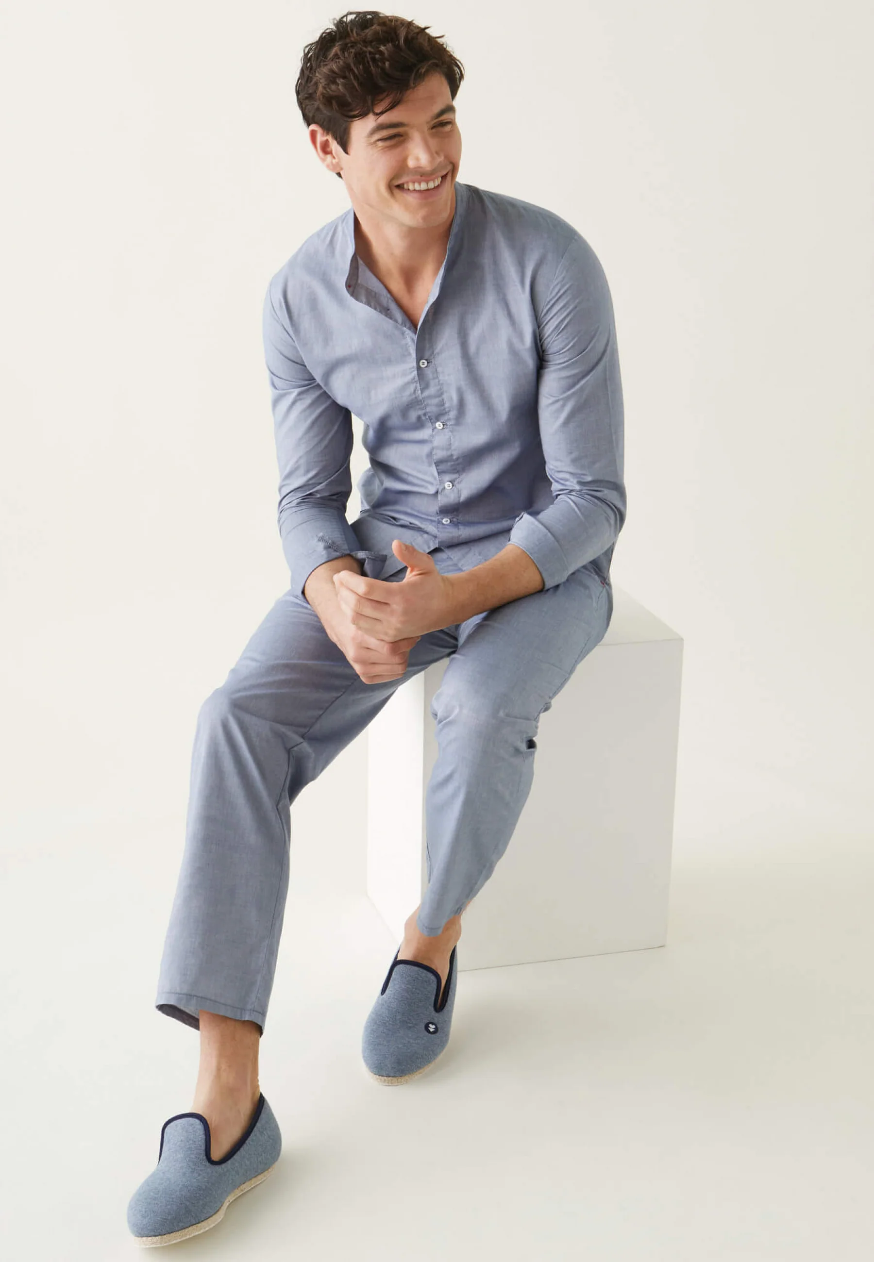 Chemise de pyjama en chambray-Tom Chambray