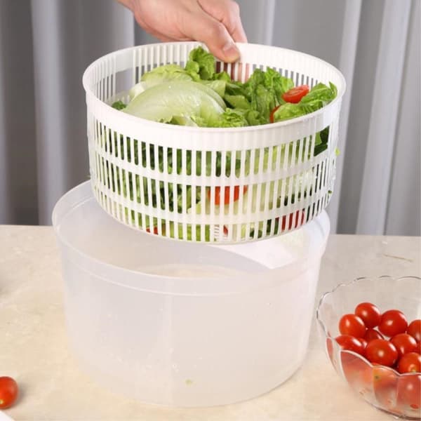 Salatspinner Salatspinner Grønnsakstørker Roterende Veggie