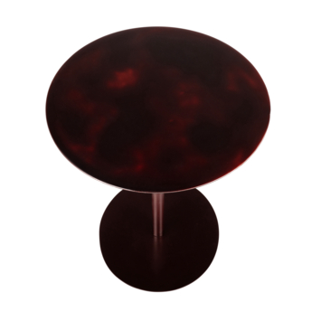 KARWEI bijzettafel Cody burgundy metaal ø 38 cm