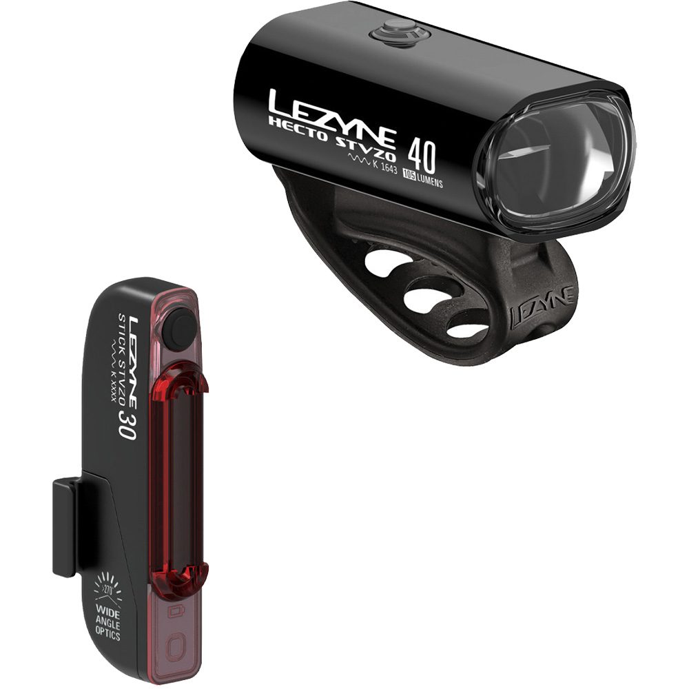 Lezyne Hecto Drive 40 StVZO+Stick Drive Radbeleuchtung