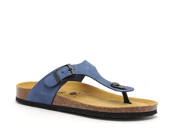 Plakton mules et sabots plats femme bolero bleu