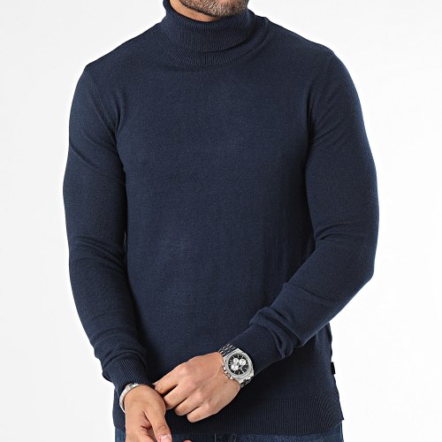 Pull Col Roulé Emil Bleu Marine