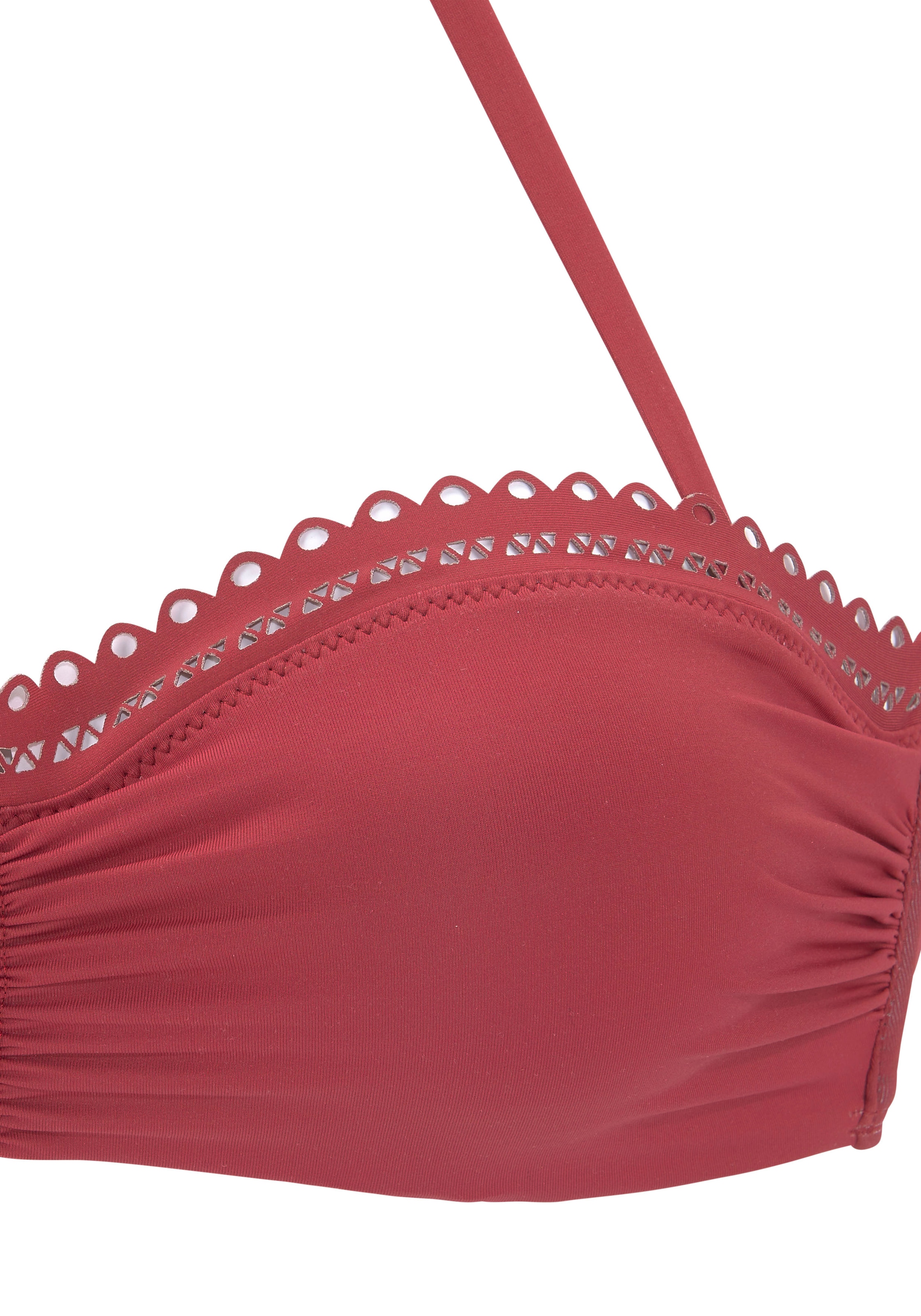 s.Oliver Bügel-Bandeau-Bikini-Top »Aiko« mit Häkeloptik