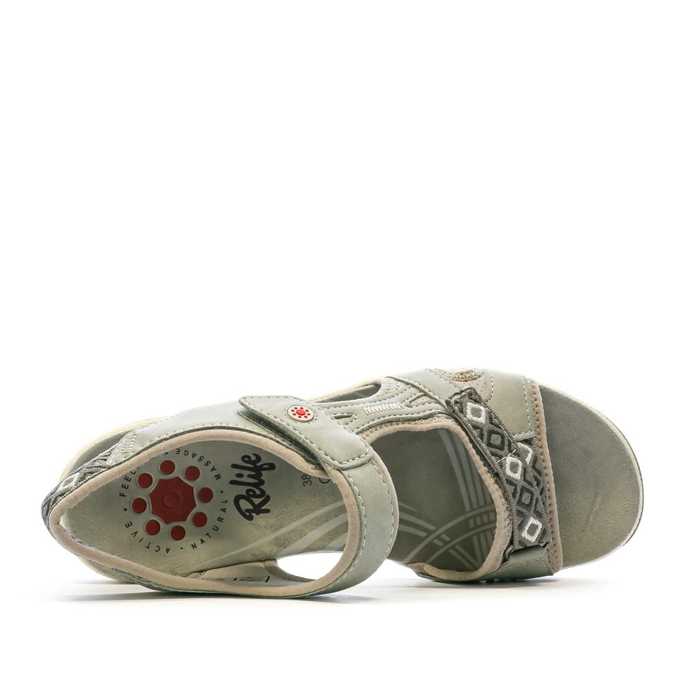 Relife Sandales Grises Femme RELIFE Hubert