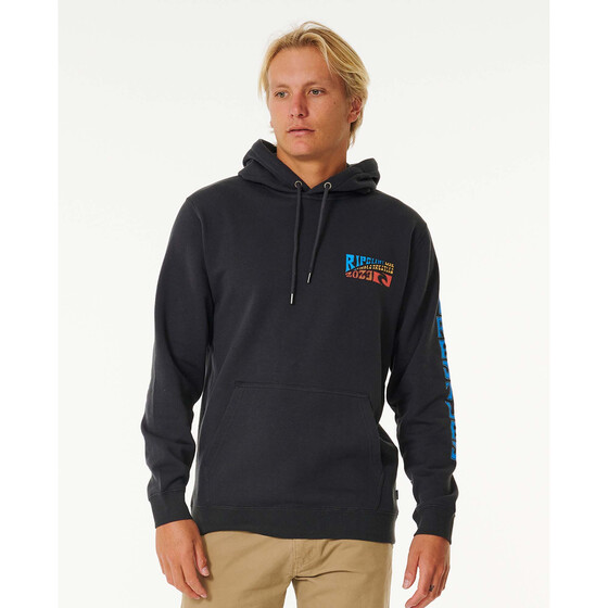 Rip Curl Wsl Final Hood Washed Black Men FA23