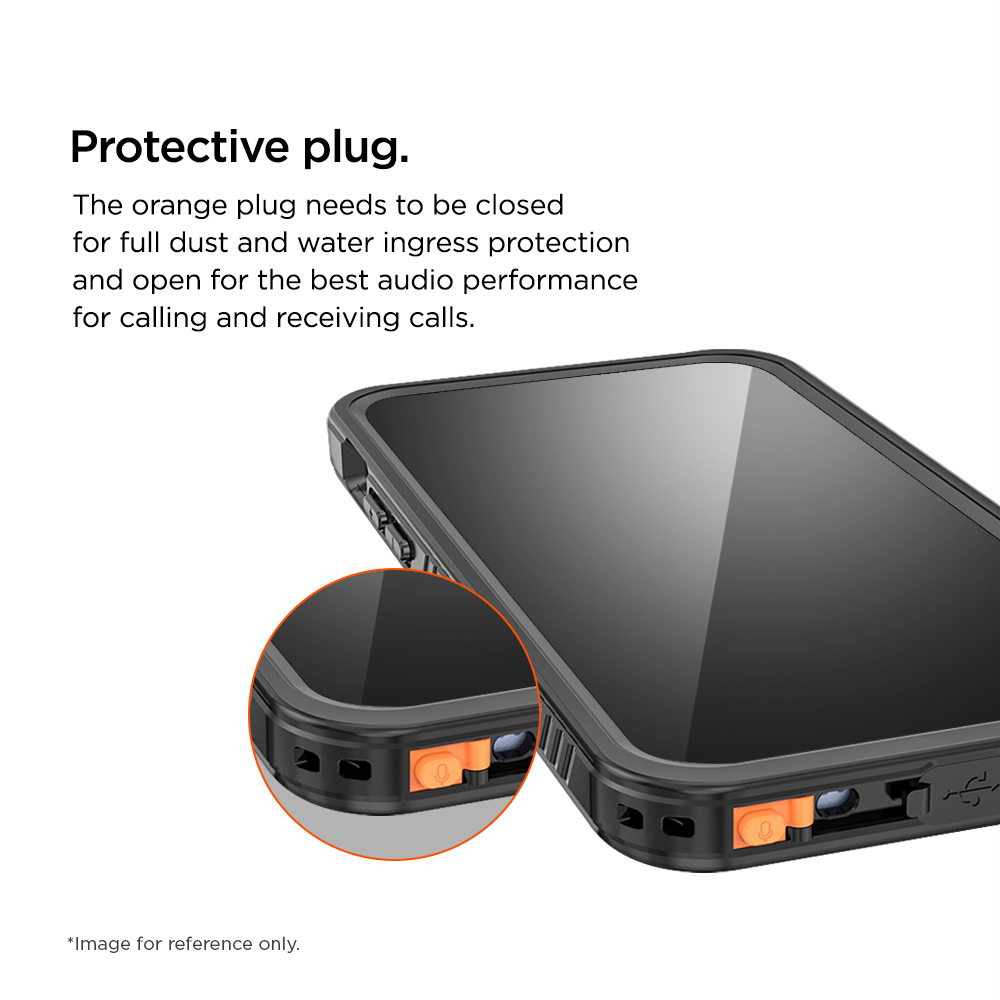 iPhone 16 Pro Avalanche Case Wasserfeste Outdoor Schutz Hülle IP68 (EGCA00649) - Schwarz