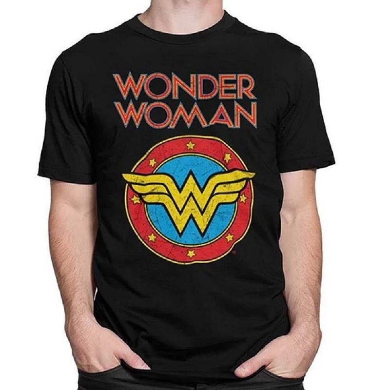 Camiseta Vintage Adulto Mulher Maravilha