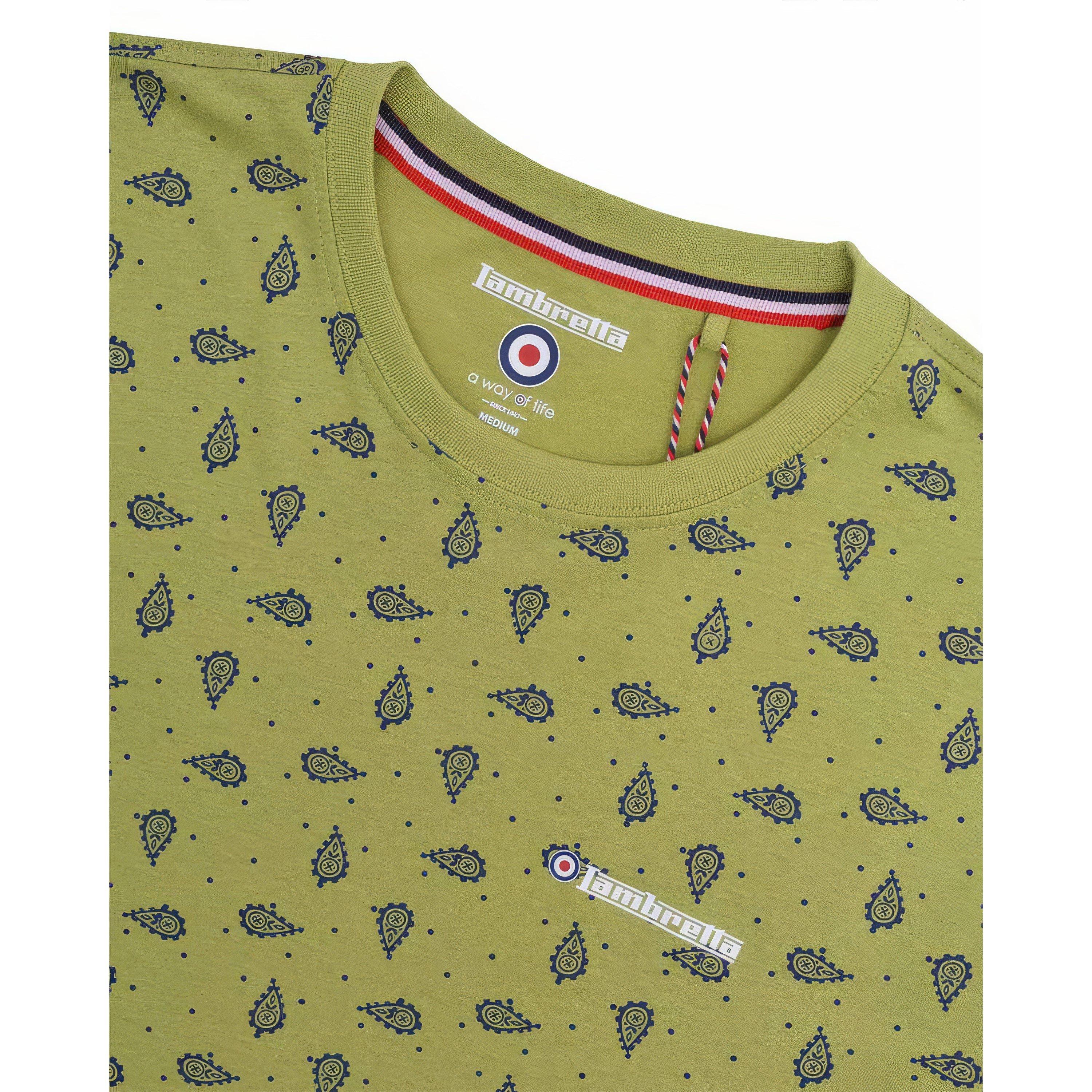 Lambretta Paisley AOP Print Tee