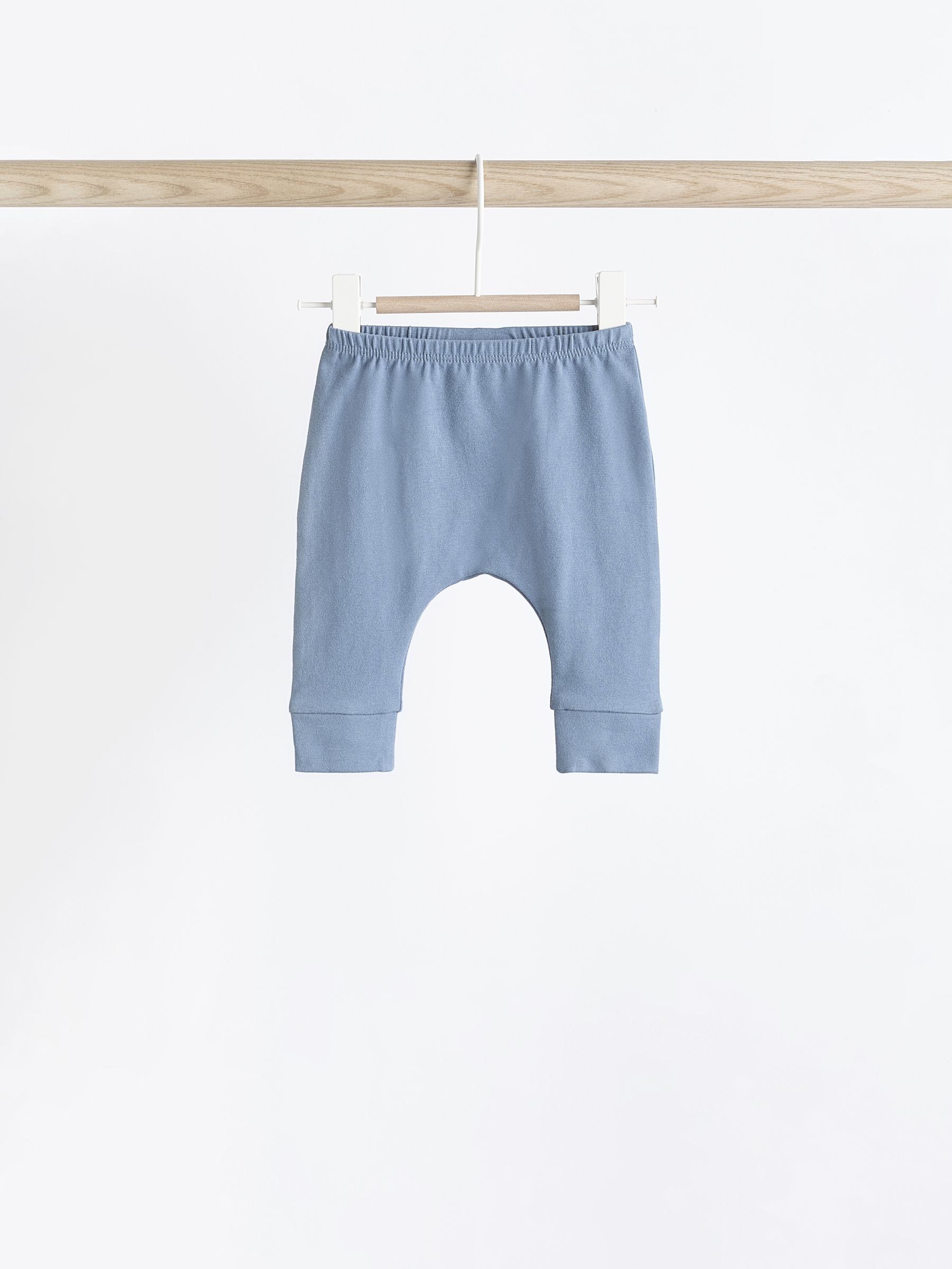 Blauwgroen - Verpakking van 4 babyleggings (0 mnd -3 jr)